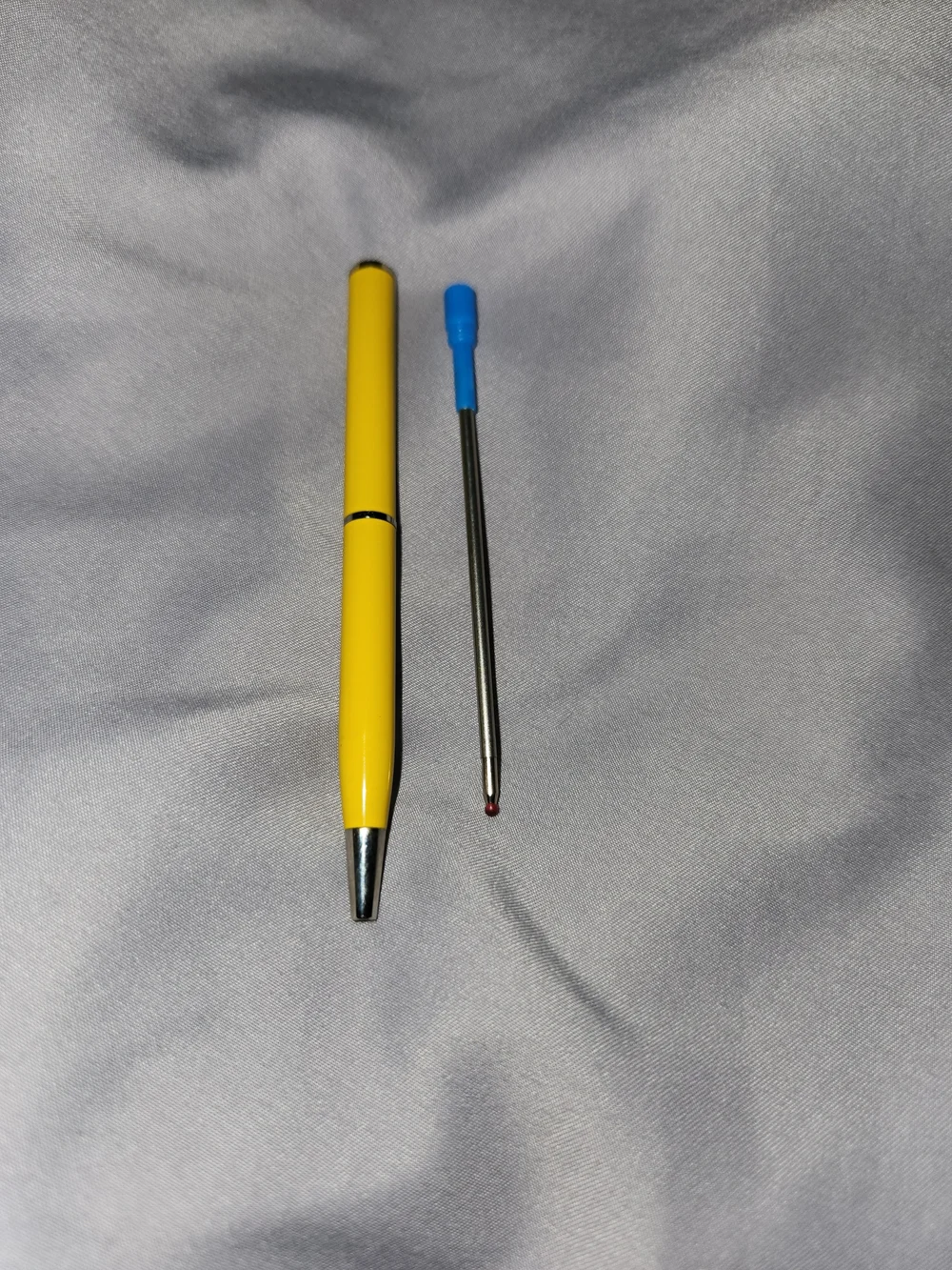 Coach Yellow Ballpoint Pen with Blue Top Refill